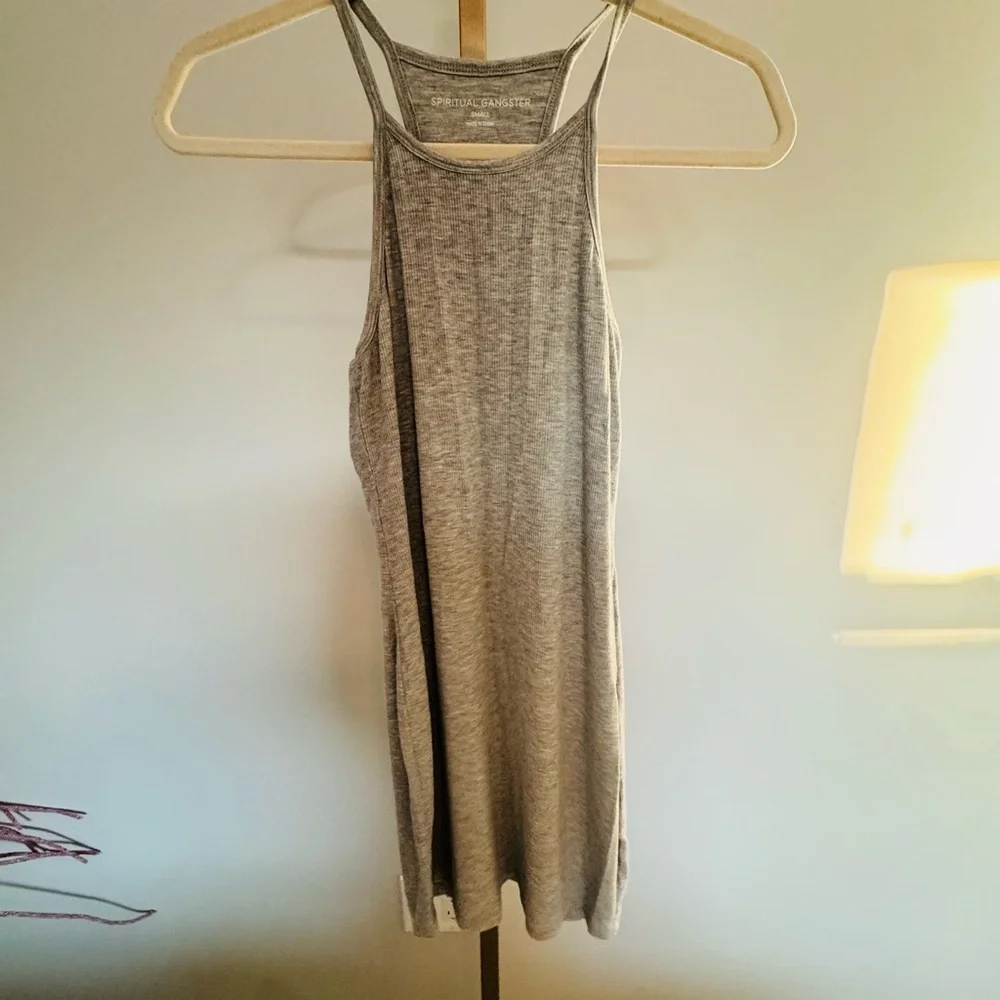 Spiritual Gangster Remi Rib Mini Dress. - Picture 1 of 1